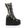DemoniaCult - SWING230C Bottes de plateforme - Noir Product image